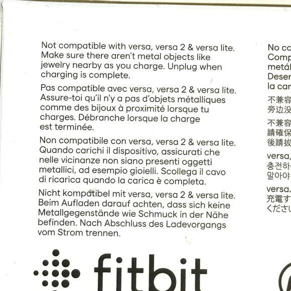 Fitbit - Unopened box Sense and Versa 3 Charging Cable - Black - Picture 4 of 10